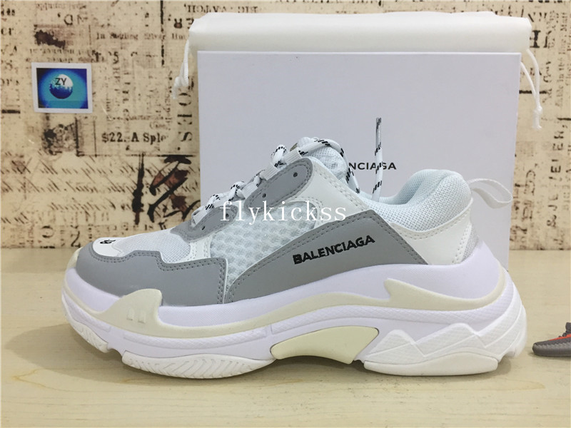 Balenciaga 2017 Fall Winter Triple-S Grey White